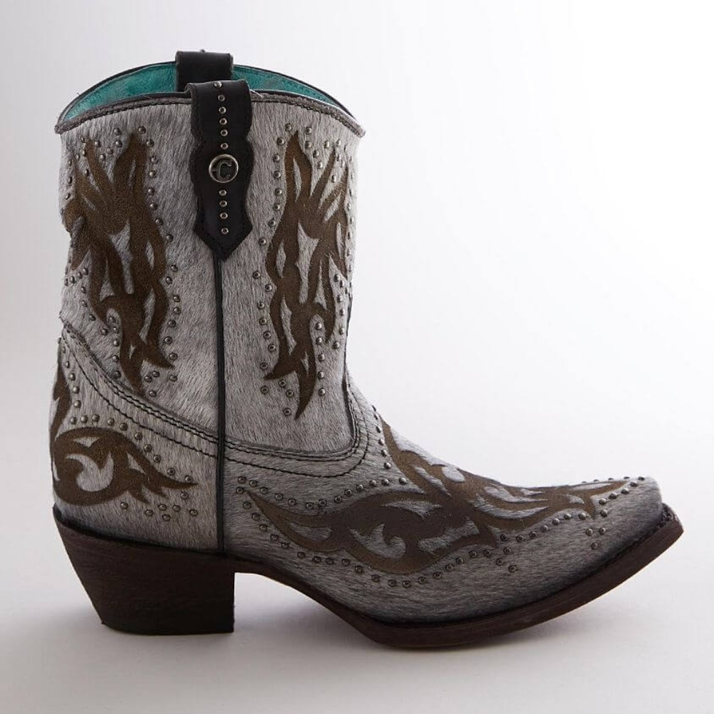Studded Short Leather Western Boot. CORRAL